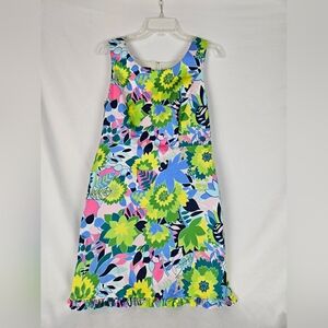 Talbots Green and Blue Sleeveless Sundress